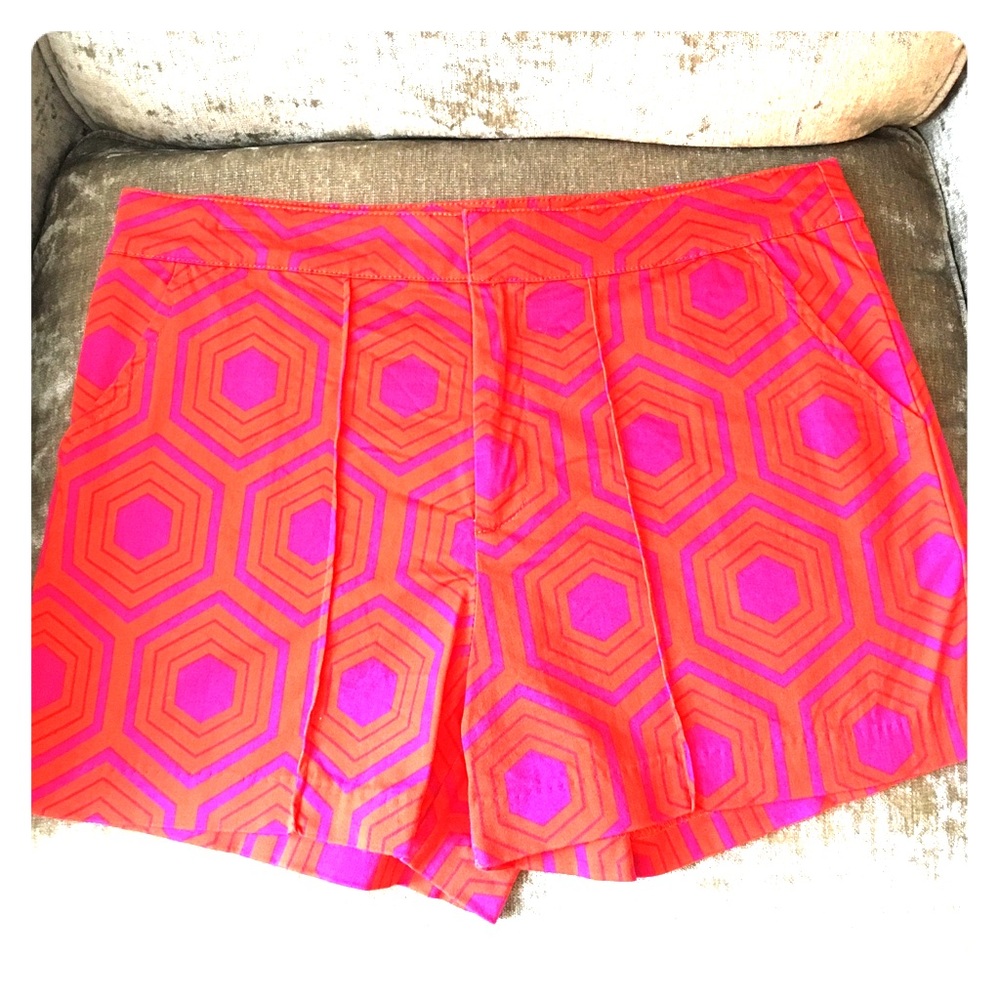 Fun geometric bright shorts!