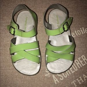 Jumping Jacks sandals girls 12-12.5 lime green