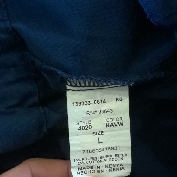 CHEROKEE WORKWEAR navy blue scrub cargo - Picture 4 of 4