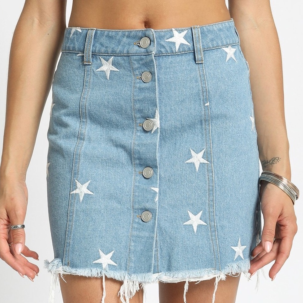 Denim Mini Skirt