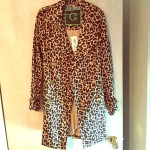 C Wonder leopard trench coat new with tags