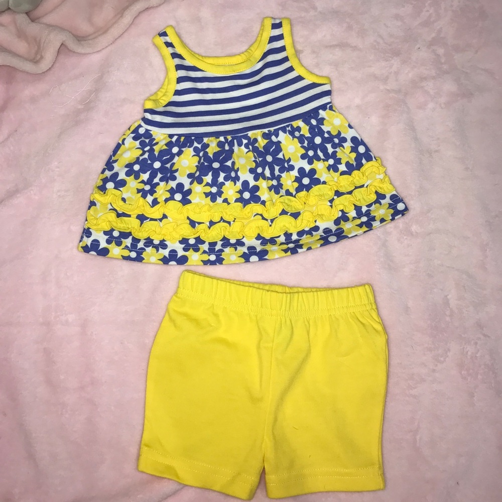 Flowery two piece set