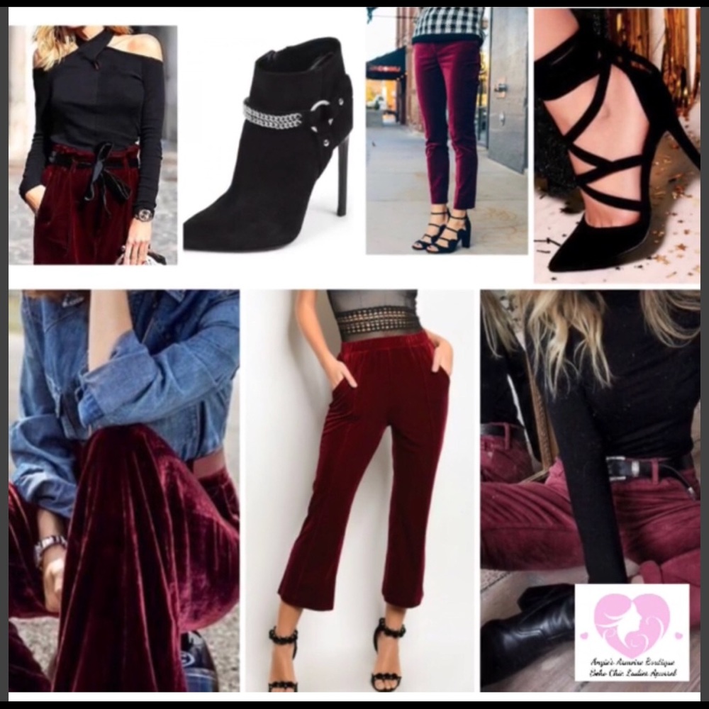 Velvet Ankle Pants