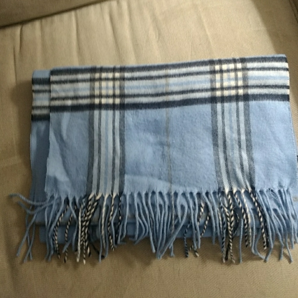 Blue Plaid Scarf