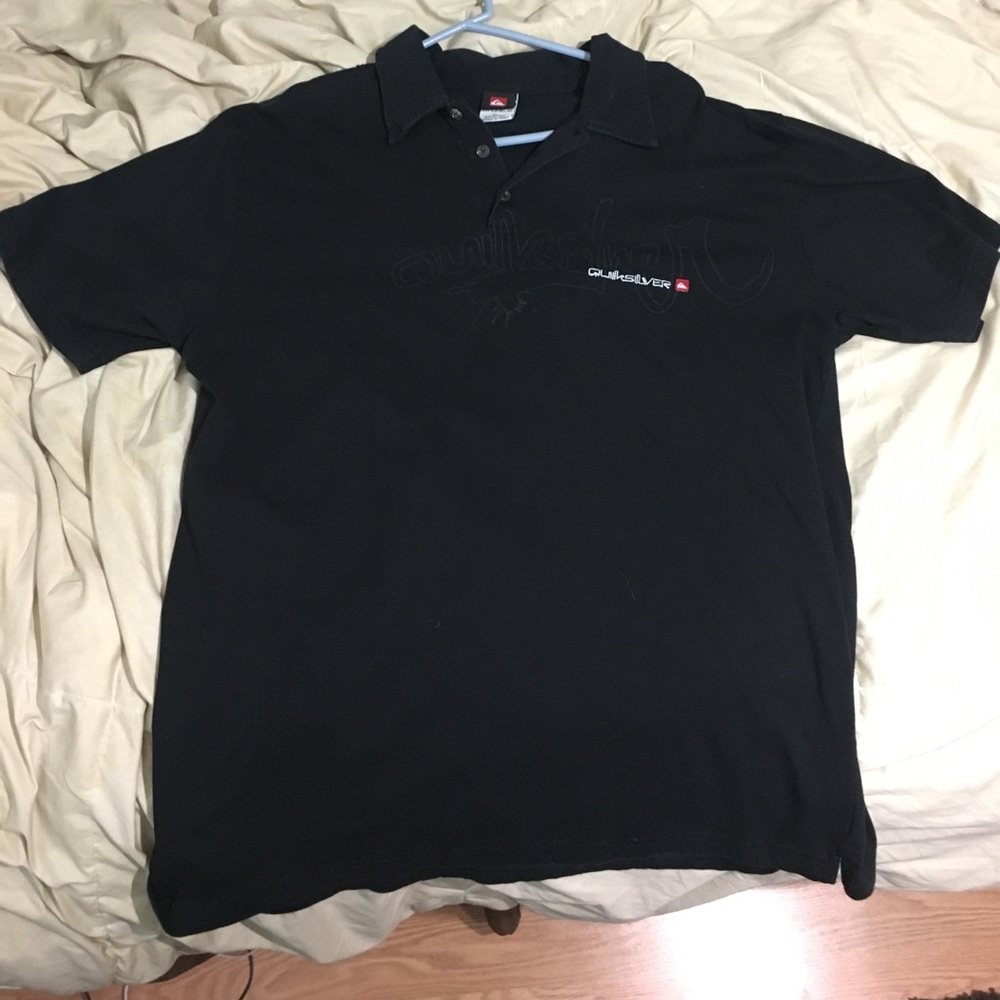 Quicksilver black polo size XL