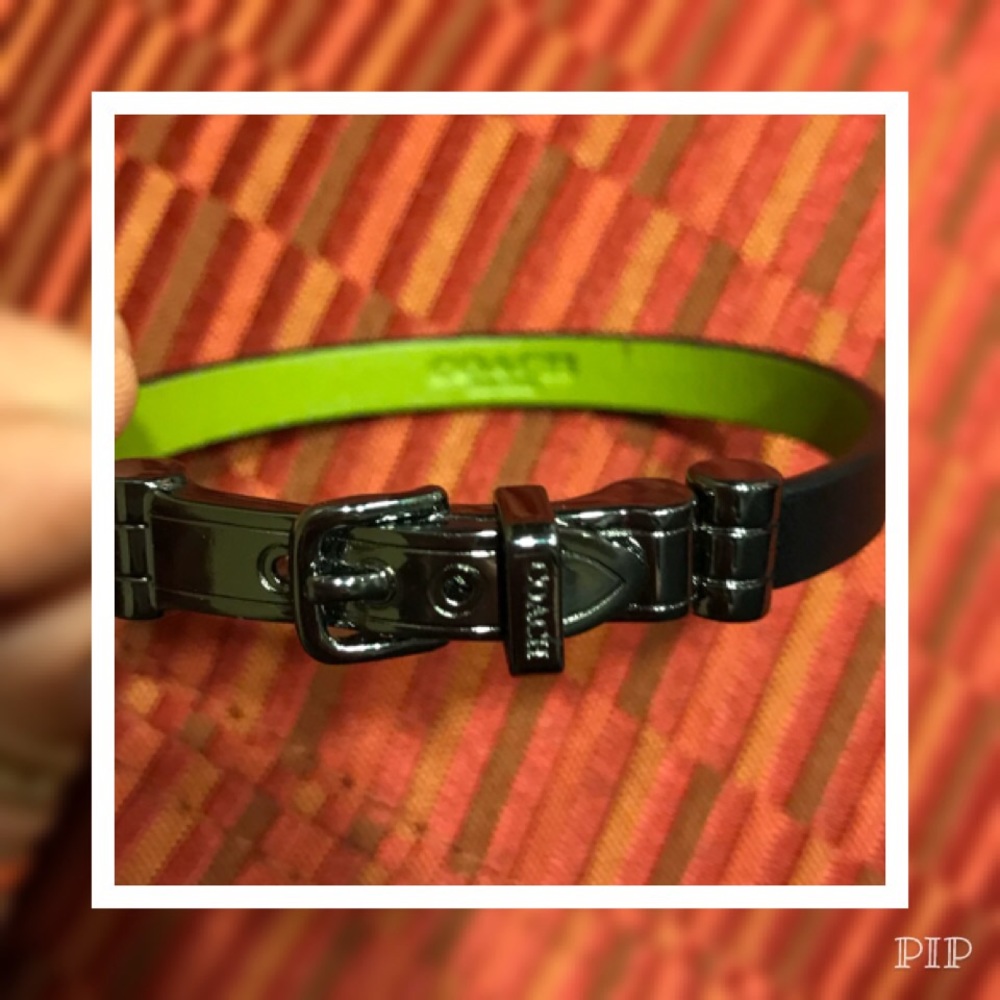 Coach Leather Bracelet
