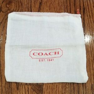 Coach White Dust Bag