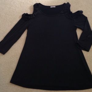 Size M black shirt with shoulder cut outs.