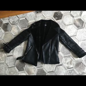 Black aviator jacket