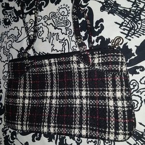 Vera Bradley plaid clutch