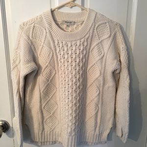 Madewell classic cable pullover sweater Fall2016