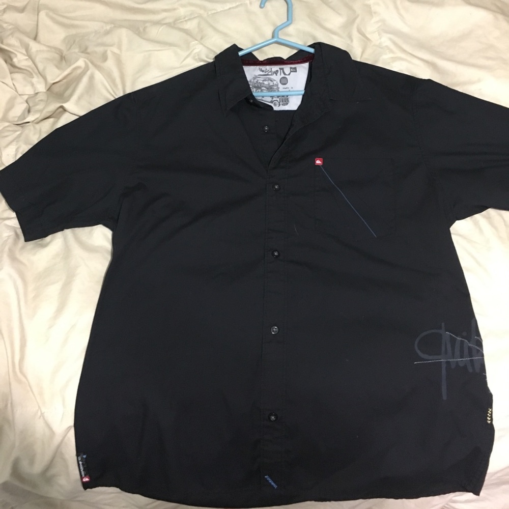 Quicksilver polo shirt, black size M