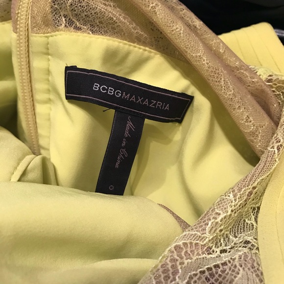 BCBG Max Azria long pleaded dress. - Picture 4 of 5