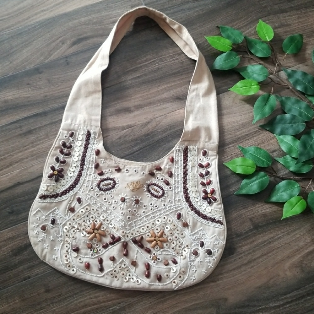 💕Roxy hobo bag, beaded purse