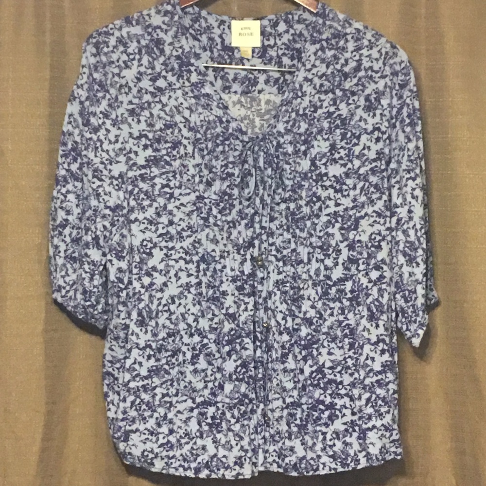 Knox Rose Peasant Top
