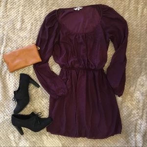 Long Sleeve Purple Dress Speechless