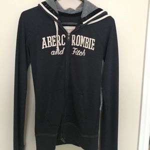 Navy Abercrombie and Fitch zip up