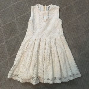 Miss chips lace cream little girls dress size 6