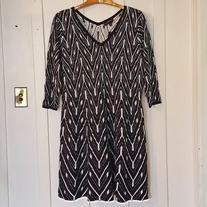 Plus(22/24) Black/White Sweater Dress Lane Bryant