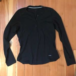 Patagonia Capilene 3 henley, black, women's medium