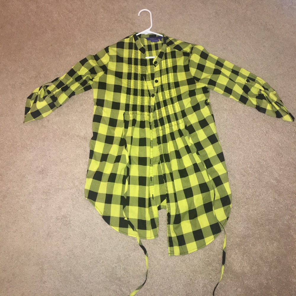 flannel button up shirt