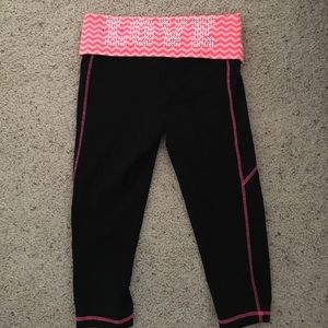 Stretchy black yoga pants from Macy's