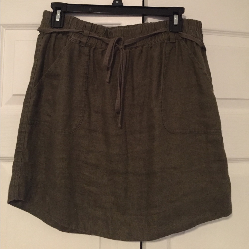 Loft Olive Green Skirt