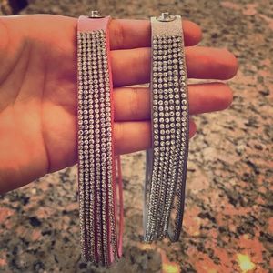 Rhinestone Chokers (set of two)