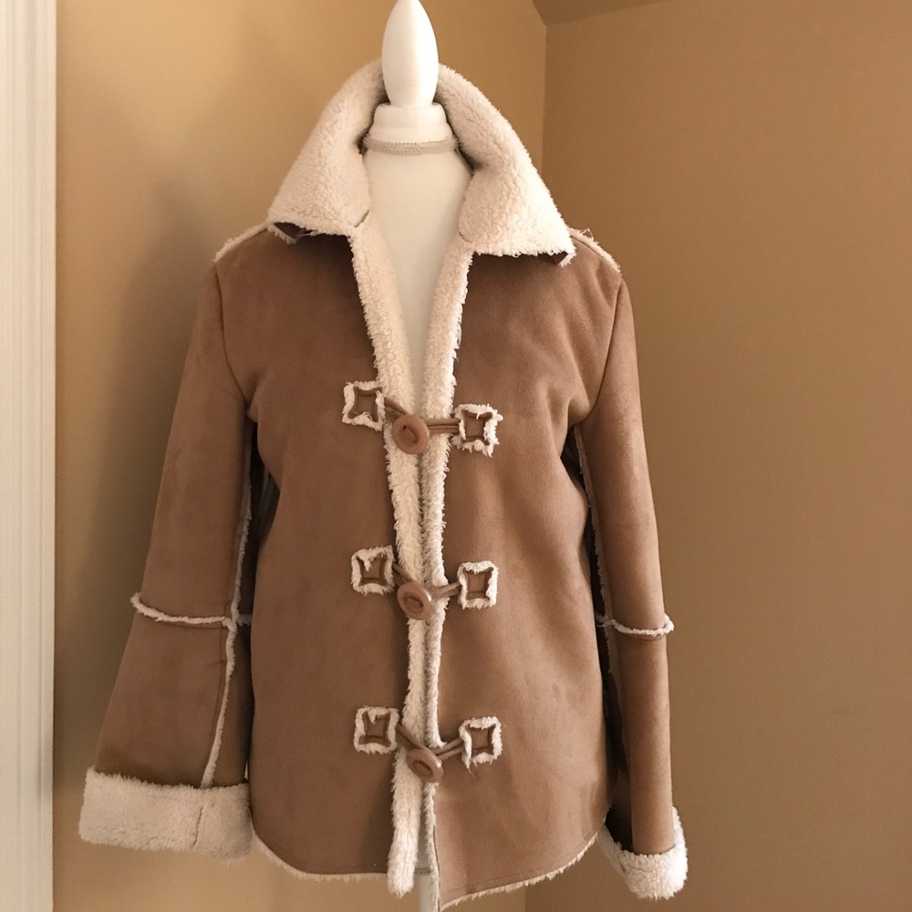 Faux suede jacket