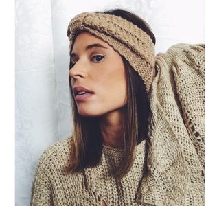 🆕Rylee Crochet Knit Turban Headband Ear Warmer