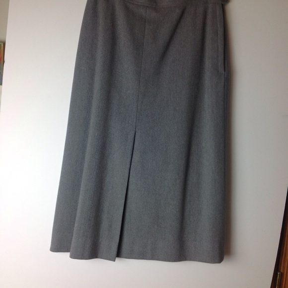 LUBA Vintage Pure Wool Suit Skirt - Picture 4 of 6