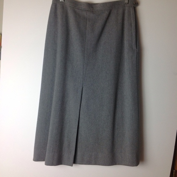 LUBA Vintage Pure Wool Suit Skirt - Picture 5 of 6