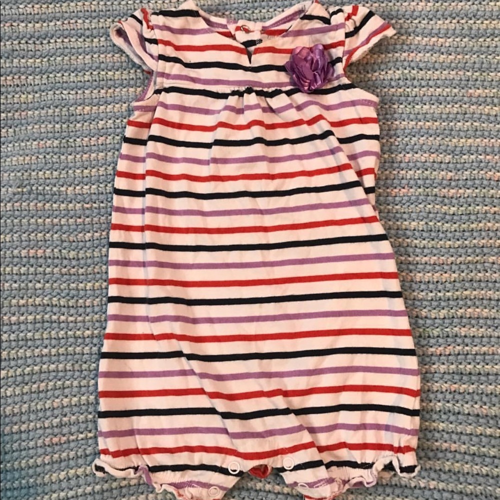 Cute striped romper