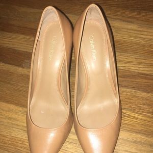 Calvin Klein nude heels