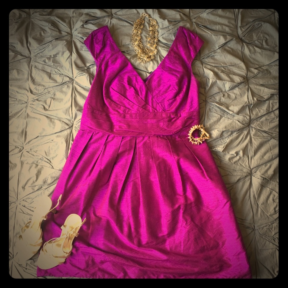 Silk Cap Sleeved Watters & Watters Dress!