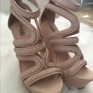 Nude wedges