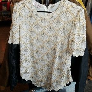 Vintage beaded top