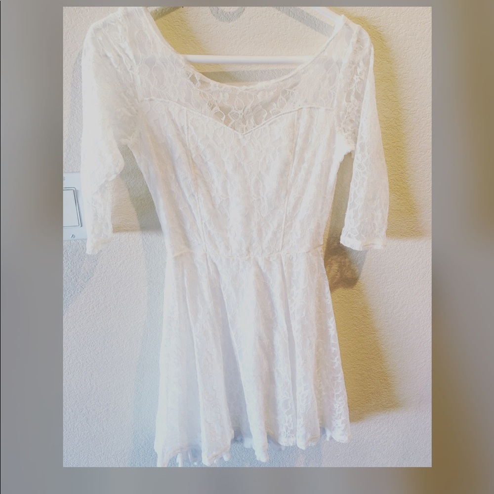 White Lace Dress Size Medium