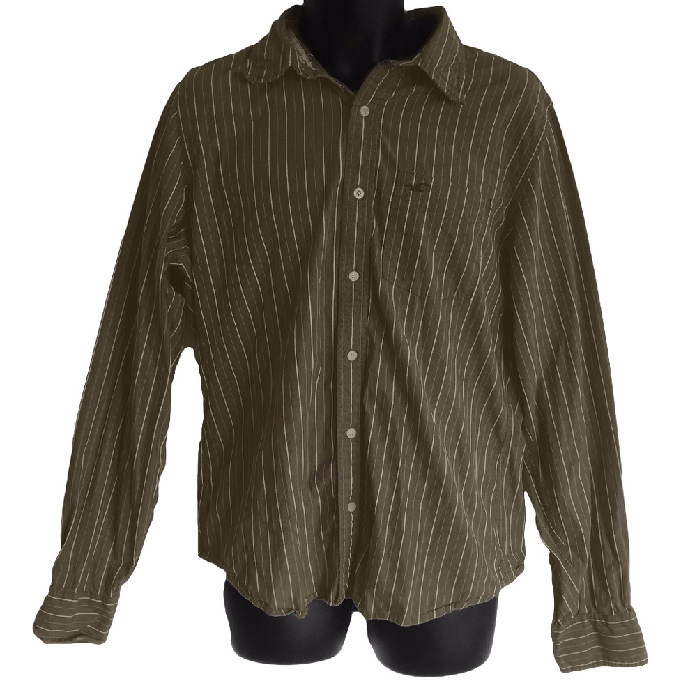 Hollister Button up Men's Long Sleeve Shirt XL