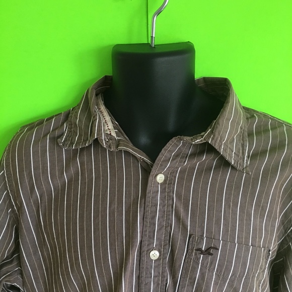 Hollister Button up Men's Long Sleeve Shirt XL - Picture 2 of 4