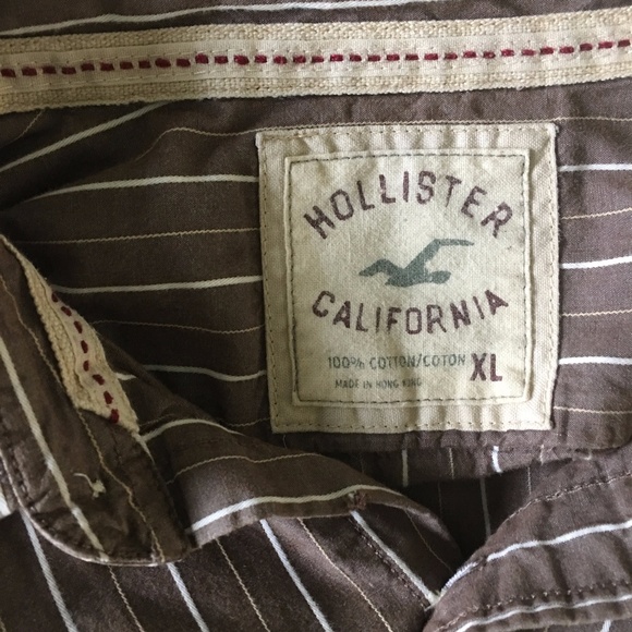 Hollister Button up Men's Long Sleeve Shirt XL - Picture 4 of 4