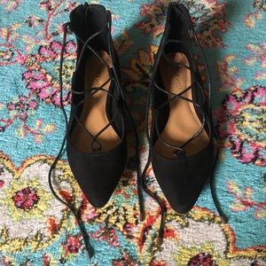 Lace-Up Nine West Flats