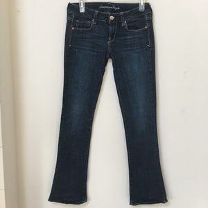 AEO Skinny Kick Jeans w/ Sequin Back Pocket Detail