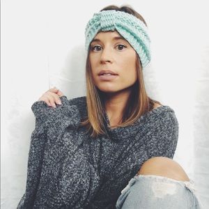🆕Rylee Crochet Knit Turban Headband Ear Warmer