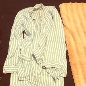 Victoria secret pinstripe pajamas