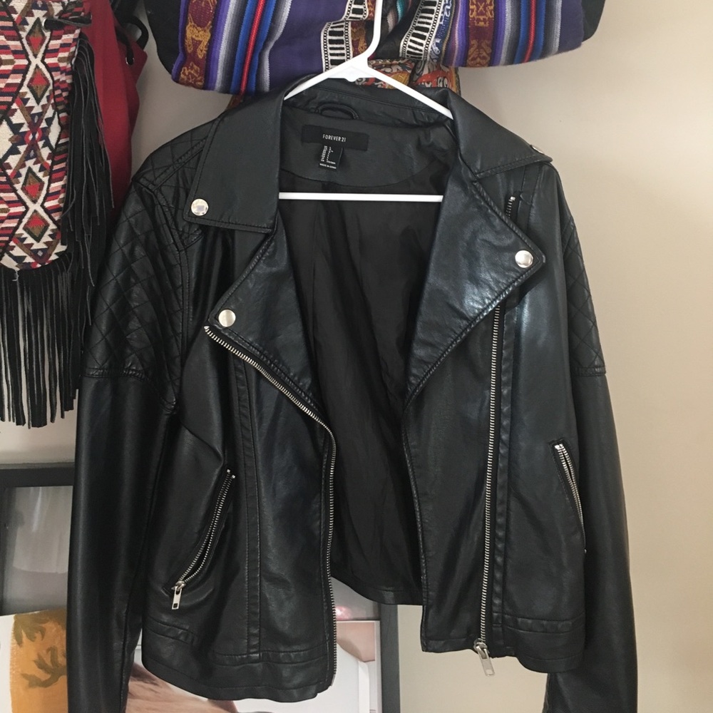 Forever 21 faux leather jacket