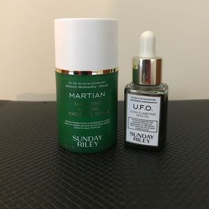 Sunday Riley Martian and U.F.O Acne Treatment.