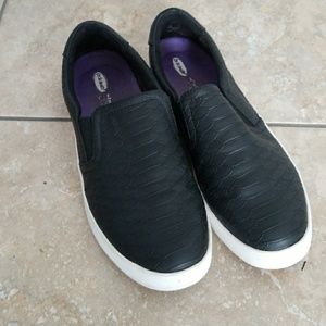 Dr. Scholls black slip on shoes
