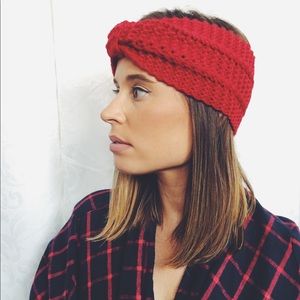 🆕Rylee Crochet Knit Turban Headband Ear Warmer