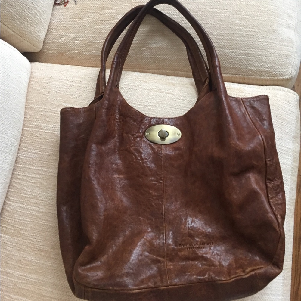 Daniella Lehavi brown leather hobo bag purse